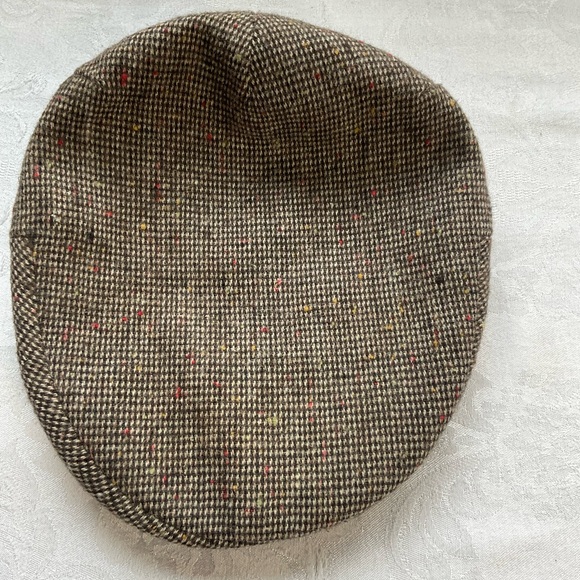 Beacon Hill “Dadcore” Vintage Wool Flat Cap W Gold Quilted Lining, Peaky Style - Picture 2 of 4